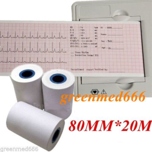 Thermal Printer paper for ECG EKG Machine Electrocardiograph 80MM*20M EKG-903B