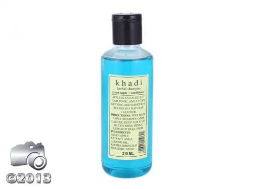 KHADI HERBAL PRODUCT GREEN APPLE WITH CONDITIONER SHAMPOO FOR ALL TYPES HAIR