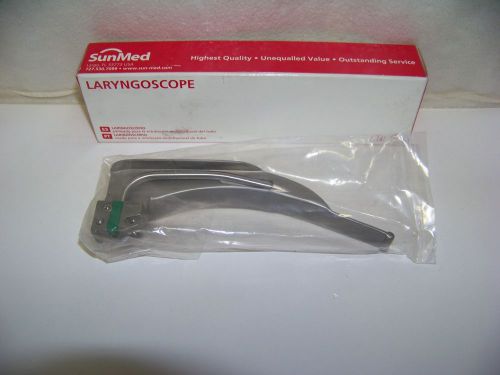 SUNMED GREENLINE F/O AMER MACINTOSH LARYNGOSCOPE LARGE ADULT SIZE 4 NEW