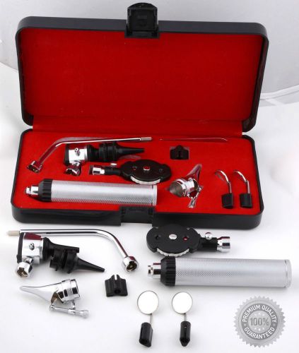 Professional ENT Diagnostic Set, Opthalmoscope, Otoscope, Nasal Larynx,Free Box