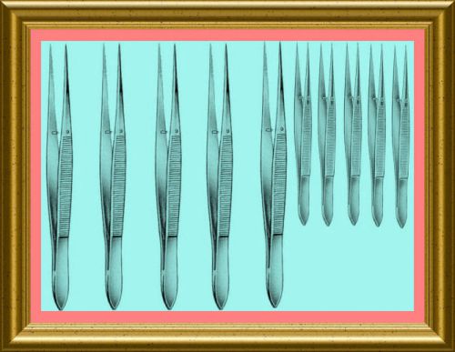100 splinter removing  forceps (fine point) ems medical emt 3.5&#034;+4.5&#034; instrument for sale