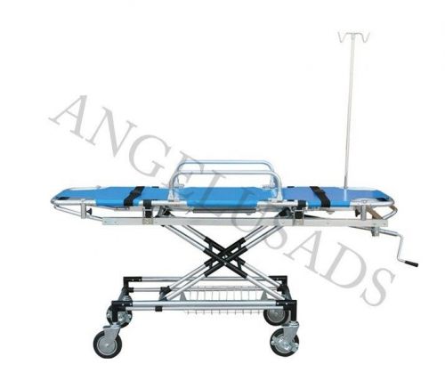Medical Emergency Hospital Aluminum Alloy Trolley Stretcher Blue Camilla USA