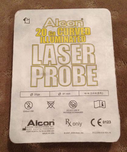 Alcon 20 ga curved illuminated laser probe ref: 8065750985 exp. 2014/08 for sale