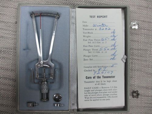 Vintage Schiotz Tonometer