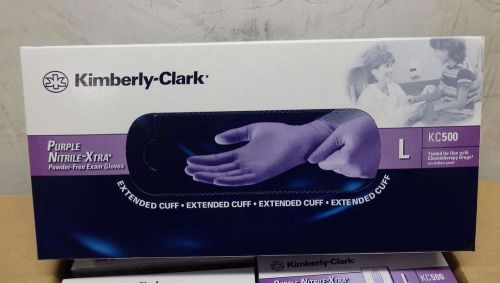 Kimberly Clark 50603 KC500 Large Purple Nitrile-Xtra Exam Gloves
