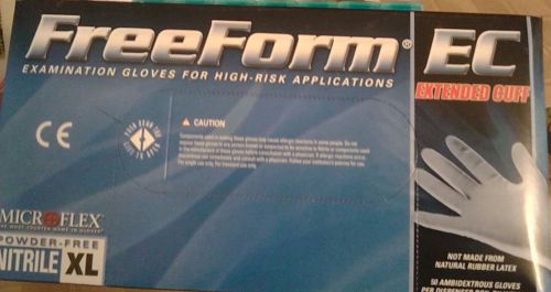 Microflex: ffe775xl freeform ec blue nitrile gloves/case for sale