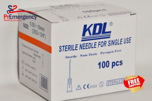 Package of 100 *  Disposable 25G Needles