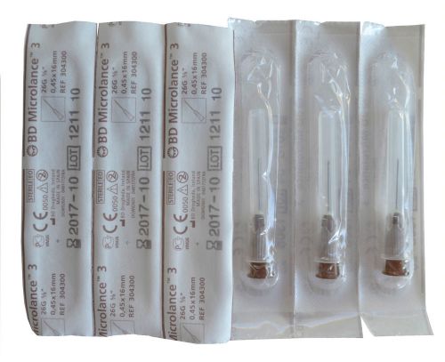 10 15 20 25 30 40 50 bd needles + swabs 26g 0.45x16 brown ciss ink fast cheapest for sale