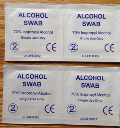 50x 100x 150x 200x alcotip pre injection swabs 70% ipa wipes skin cleansing for sale