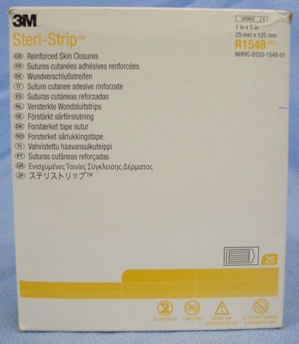 1 Box of 25pkgs -3M Steri-Strip Skin Closures #R1548