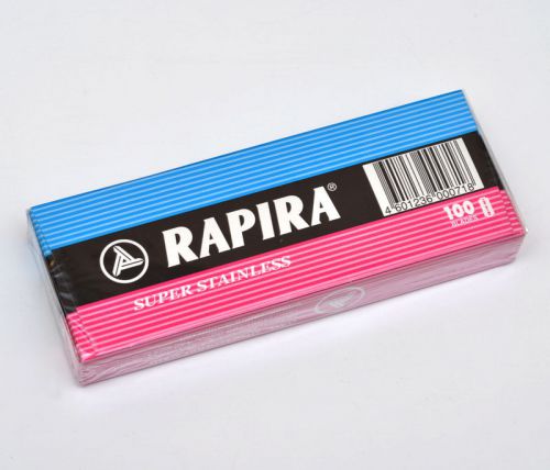 100 RAPIRA SUPER STAINLESS DOUBLE EDGE CLASSIC SAFETY RAZOR  BLADES
