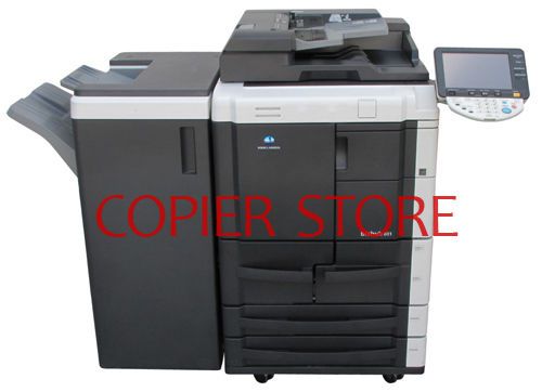 Konica minolta bizhub 601 multifunctional printer copier scan w/ staple finisher for sale