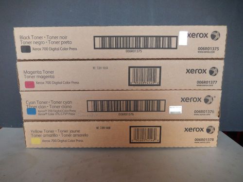 XEROX 700 TONER CYMK  006R01375 - BLACK, 76 CYAN, 77 MAGENTA, 78 YELLOW