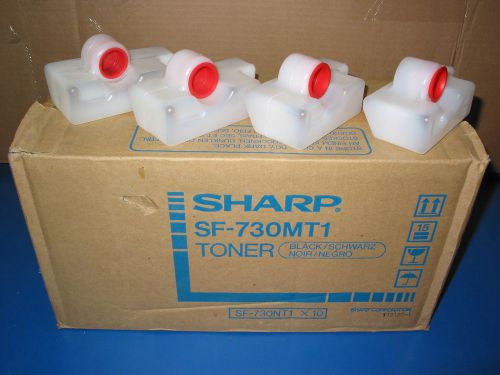 SHARP SF-730NT1  TONER CASE OF 10 GENUINE/NEW W/4 WASTE CONTAINORS SF-7300/7320