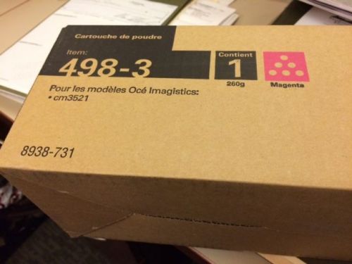 New Oce Imagistics Magenta Toner Cartridge 498-3 for cm3521