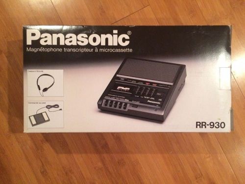 PANASONIC RR-930 MICRO MINI CASSETTE Transcriber / Recorder