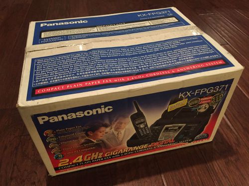 Panasonic KX-FPG371 Cordless Phone Fax Machine--BNIB