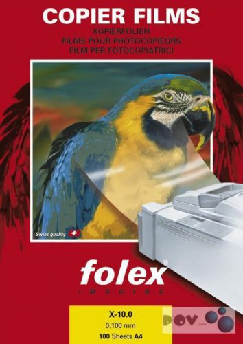 Folex X-10.0 Overheadfolie DIN A3, 100 Mic, fur s/w Kopierer und Drucker, stapel
