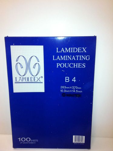 3 mil 10.3&#034; x 14.5&#034; laminating pouches legal size 100pc for sale
