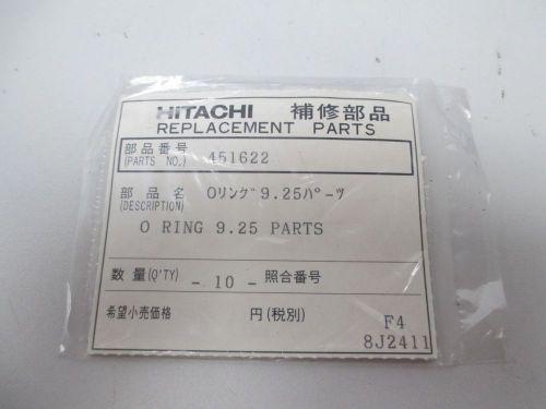 Lot 10 new hitachi 451622 o-ring 9.25 replacement part d260247 for sale