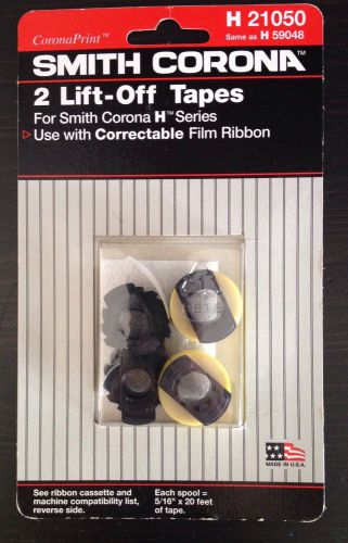 Smith Corona Lift Off Tape 2 Pack H21050, H59048, H Series