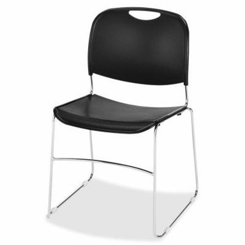 Lorell Wire Frame Stack Chair, 19&#034;x19&#034;30&#034;, Black (LLR42938)