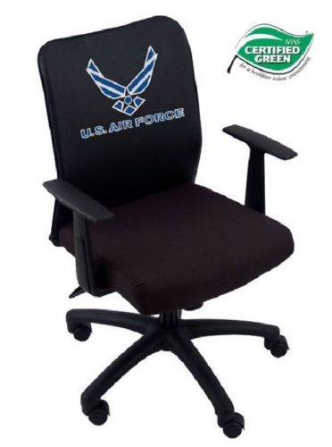 B6106-lc033 boss budget mesh task chair w/t-arms w/the u.s air force logo cover for sale