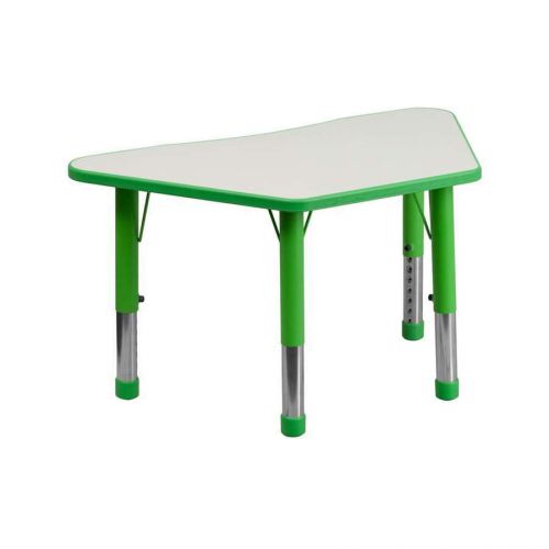 Flash Furniture  Activity Table - YU-YCY-091-TRAP-TBL-GREEN-GG