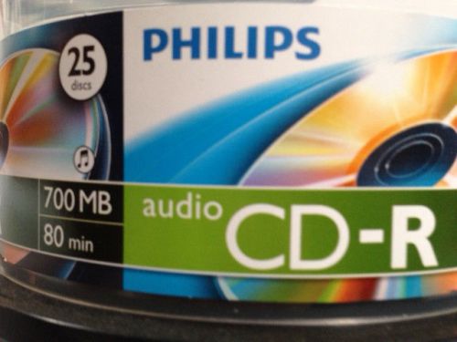 25 Philips Digital Audio CD-R DA Music Recordable Blank CD Media Disk Free Ship