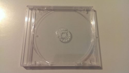 Lot of (8) Standard CD Jewel Cases -- 7 w/ Clear Trays &amp; 1 w/ Black Tray