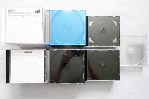 BIG LOT/Bundle  75 CD/DVD/Disc Jewel Cases Standard/Double Sided/Ultra Thin Slim