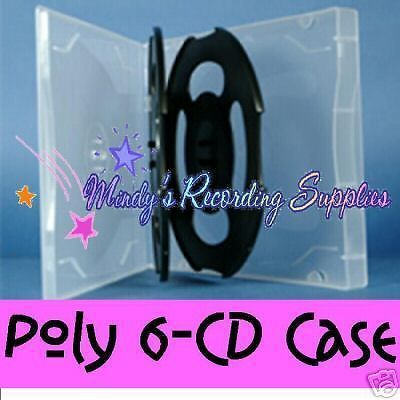 CD DVD POLY Jewel Case Box 6 Six Discs Singles Buy 1