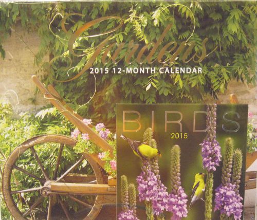 2015  Calendar Gardens 12x11 With Mini Bonus 6x6  Calendar Birds