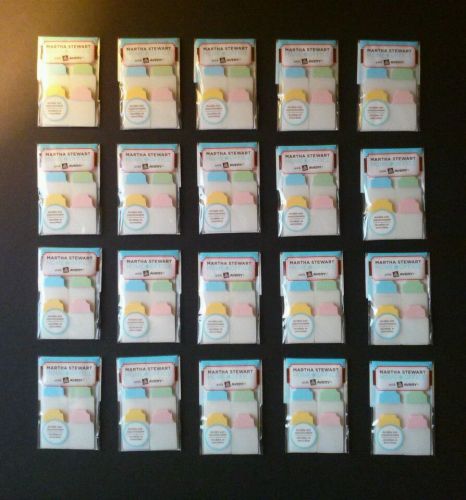 *LOT OF 20* Martha Stewart Home Office Notetabs Note Tabs 40ct ea ~Avery