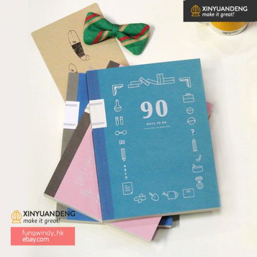 90 Days to Go Planner Schedule Calendar Organizer Diary Notebook Stationary