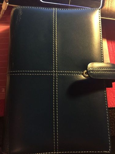 FiloFax French Navy Blue Per Cross personal Planner