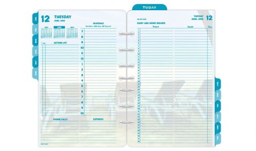 NEW 2015 DAY-TIMER COASTLINES DAILY REFILL - 13180 - SIZE 4 - 2 PAGE PER DAY