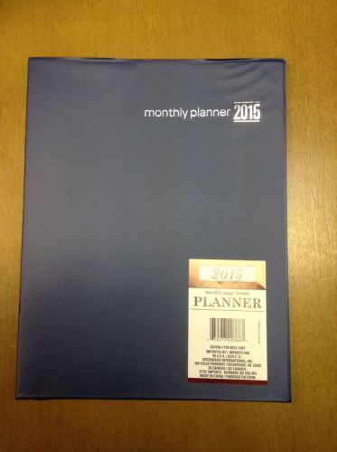 Brand New 2015 Blue Monthly Planner