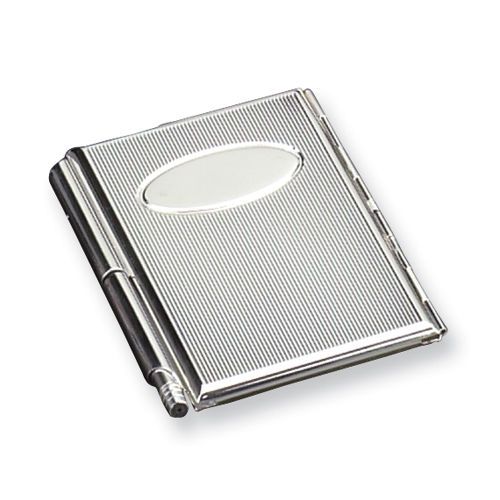 Silver-plated Business Card &amp; Note Holder Office Acc.