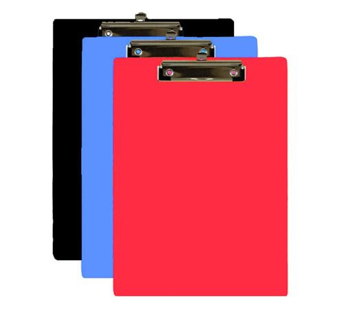 Bazic hard board clip board standard size. assorted. colors. #1808. lot of 48 for sale