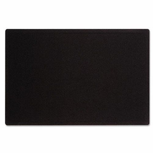 Quartet Oval Office Fabric Bulletin Board, 36 x 24, Black (QRT7683BK)