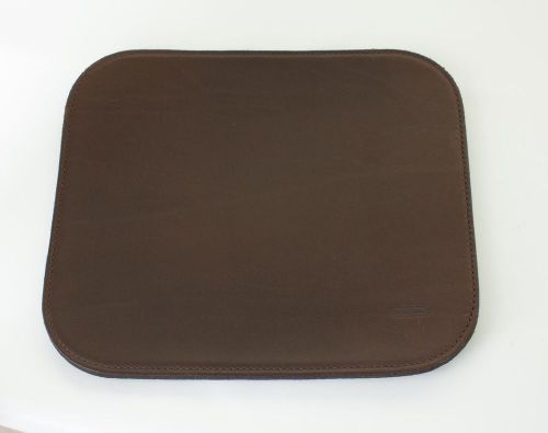 Coach Leather Mouse Pad Dark Brown