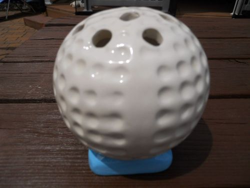 Ceramic Golf Ball Pencil/Pen Holder