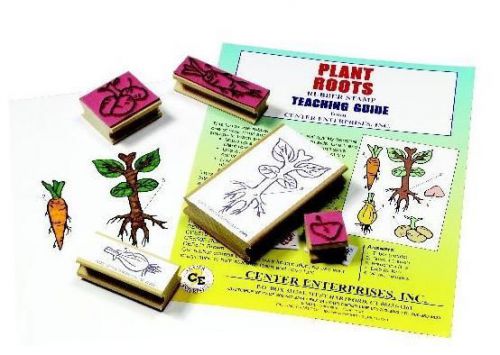 Lifecycle of Plant Roots Rubber Stamper Set: 5 Stamps