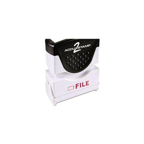 Consolidated Stamp 035576 Accustamp2 Shutter Stamp With Microban, Red, File, 5/8