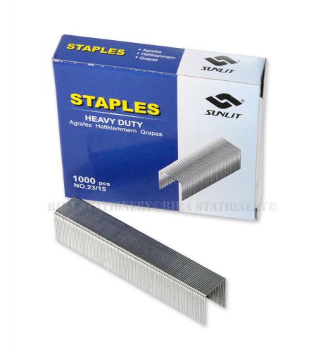 2x heavy-duty (23/15) good quality staples 1000 count per box for office home for sale