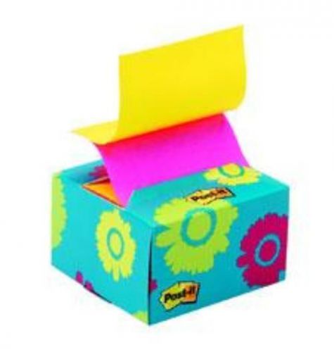 Post-it Pop-Up Notes 3&#039;&#039; x 3&#039;&#039; Blue Daisy Design 200 Sheets