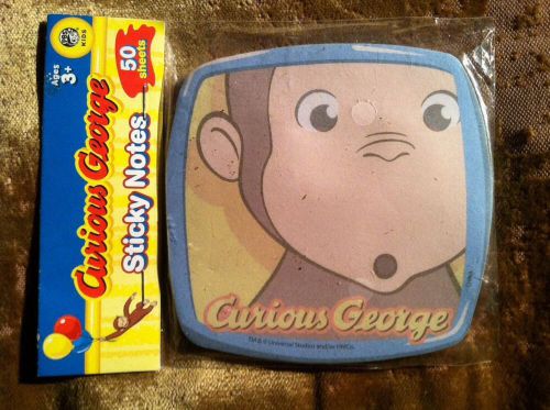 Curious George Sticky Note Pad