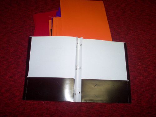 40 FOLDERS ASSORTED COLORS AND STYLES