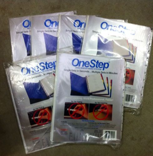 One Step Ring Binder Index System 6 Packages